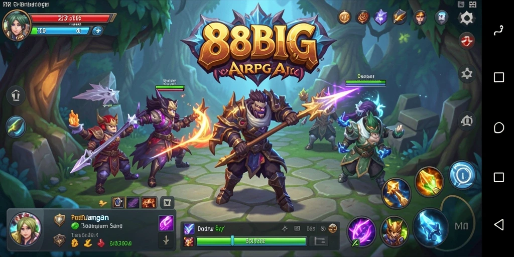 Tangkapan layar dari gameplay seru 88BIG dengan pertarungan ARPG yang mendebarkan.