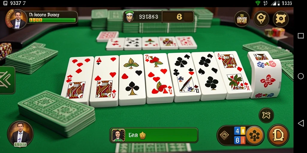 Tampilan permainan Domino seru dengan banyak pemain aktif.