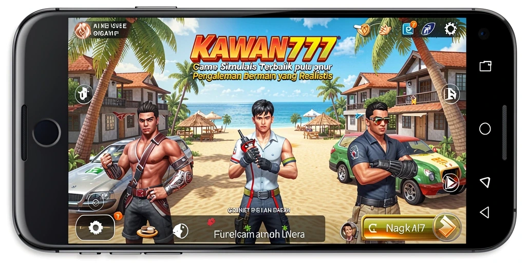 Screenshot KAWAN777 menampilkan aksi seru dan interaksi dalam gameplay Simulation.