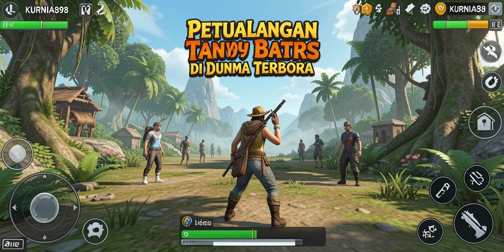 Screenshot gameplay KURNIA898 menampilkan petualangan seru di dunia terbuka.