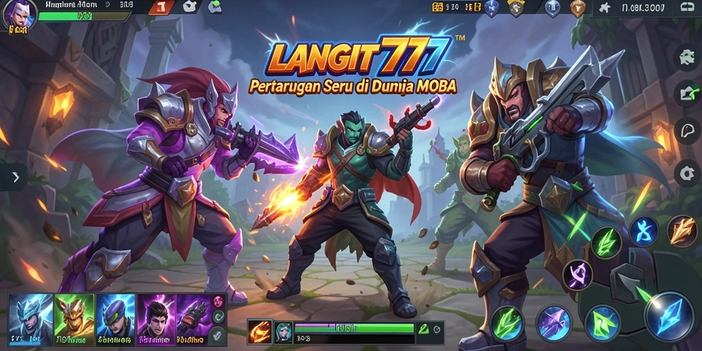 Tampilan menegangkan dari pertarungan dalam LANGIT777.