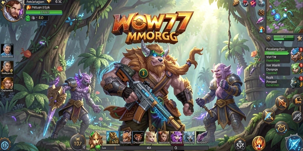 Tampilan gameplay WOW77 yang memukau dalam dunia MMORPG.